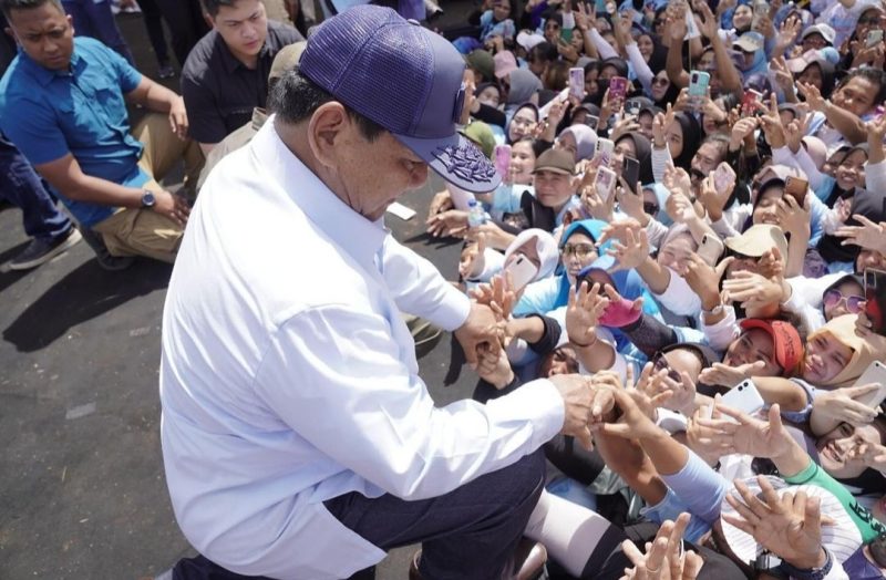 Kegembiraan Warga Subang Bertemu Prabowo, Doakan Menang Satu Putaran. (Foto: Instagram)