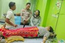Kapolres Sergai Bantu Penanganan Medis Anggota KPPS yang Sakit. (Foto: istimewa)